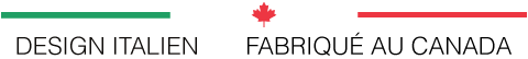 natart slogan with italian flag, canadian maple leaf, italian design and made in canada